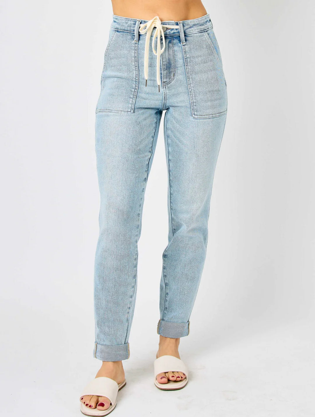Light Wash Double Cuff Joggers JB 88691