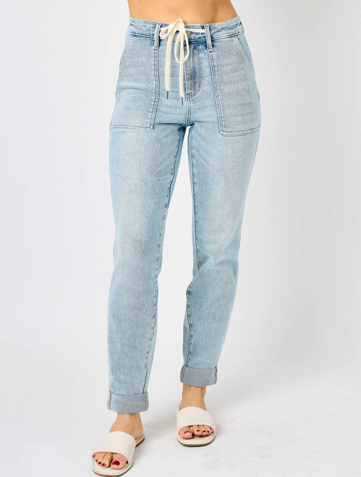 Light Wash Double Cuff Joggers JB 88691