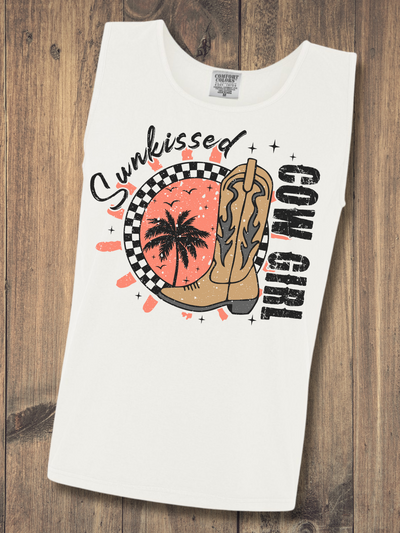 Sun kissed Cowgirl Graphic Tank