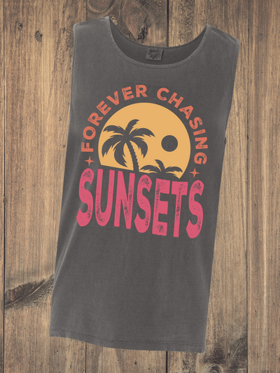 Forever Chasing Sunsets Graphic Tank