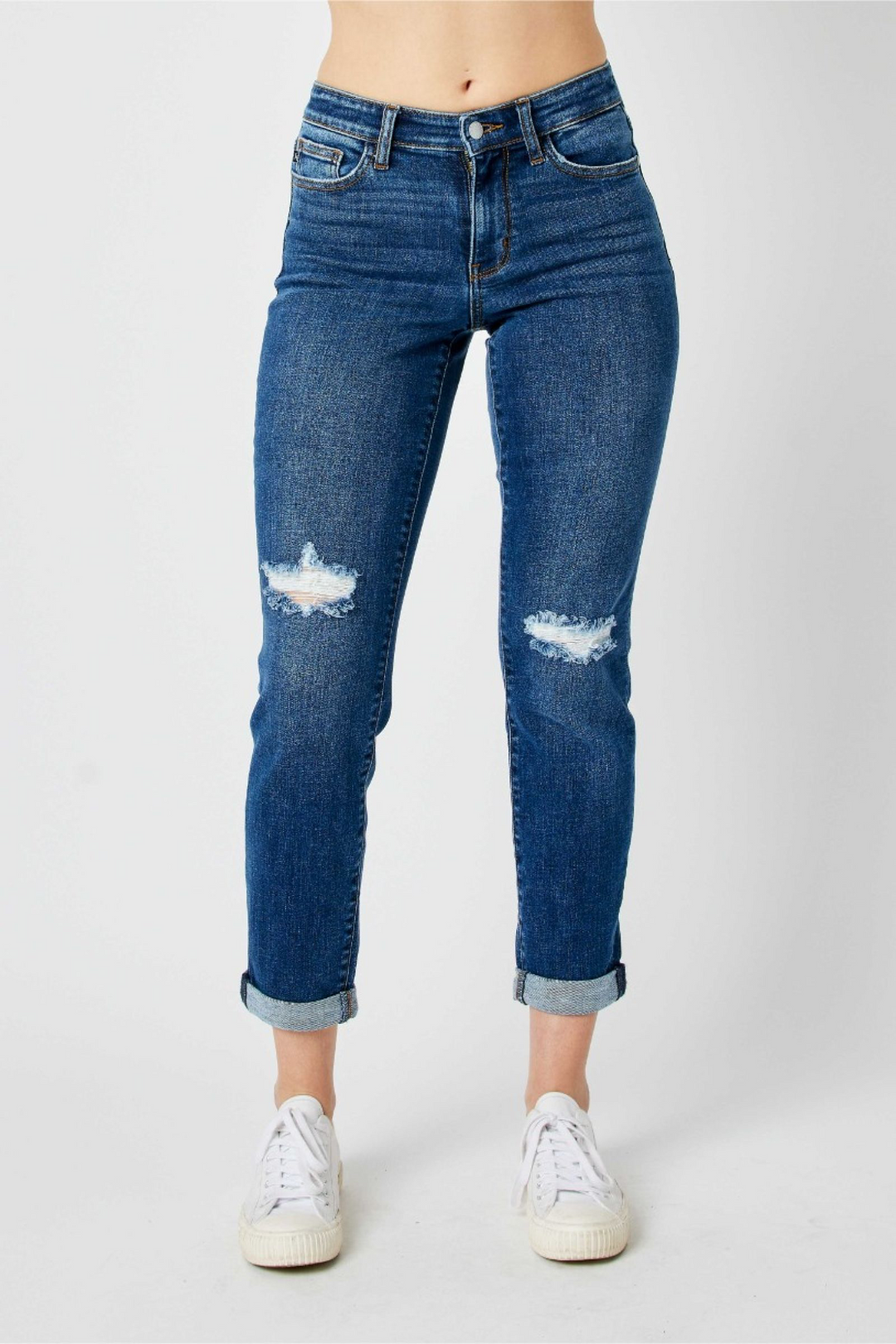 Mid Rise Distressed Slim JB 82607