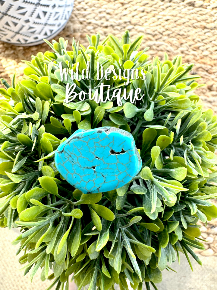 Emily Turquoise Stone Cuff Ring