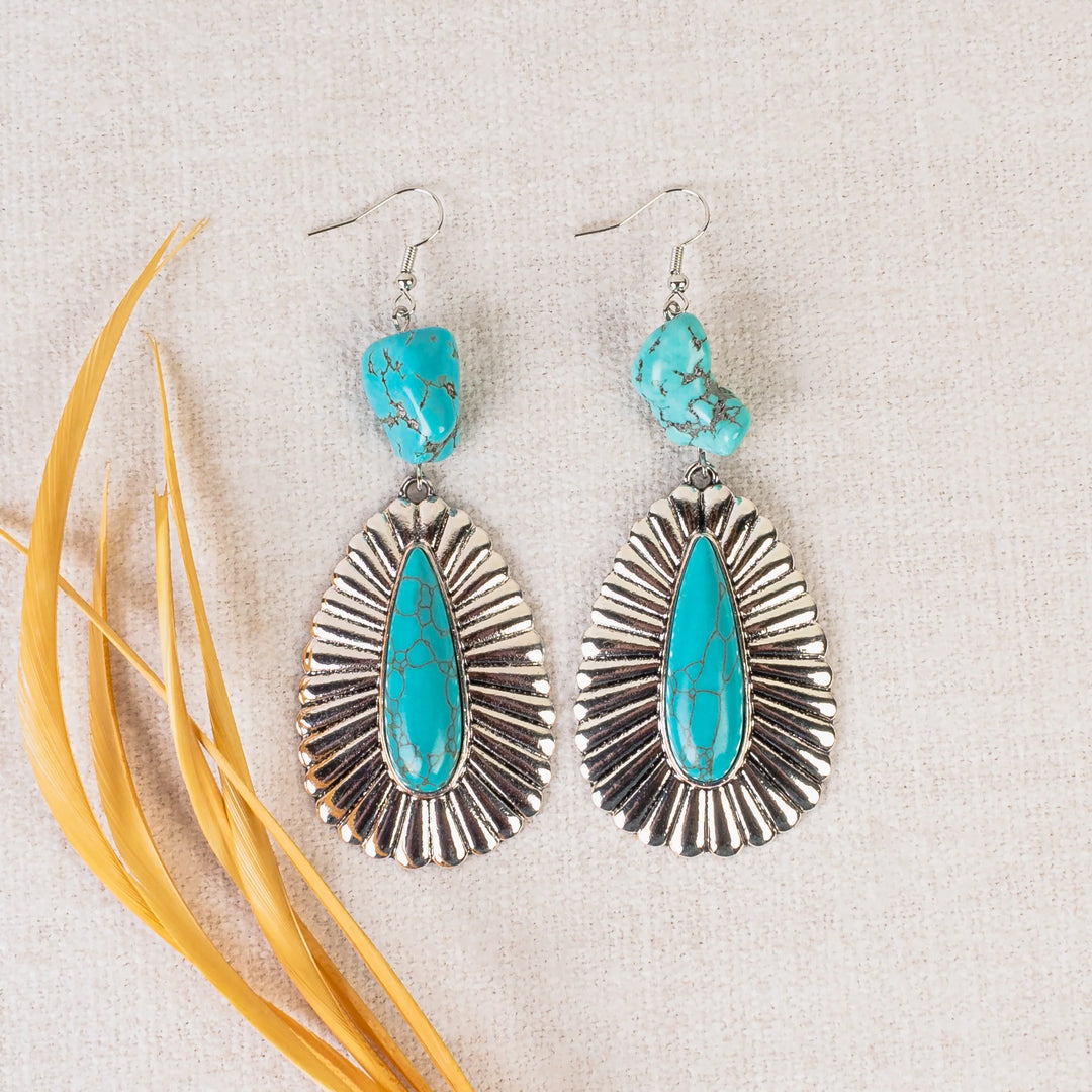Sunrise Earrings Turquoise