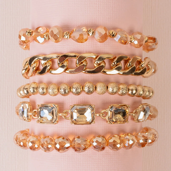 Daisy Beaded Bracelet Set