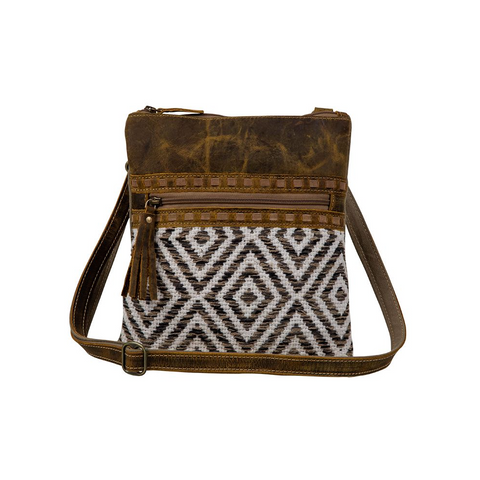 Myra Bag Sand Weaver Crossbody Bag