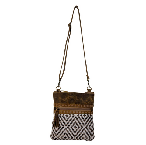Myra Bag Sand Weaver Crossbody Bag