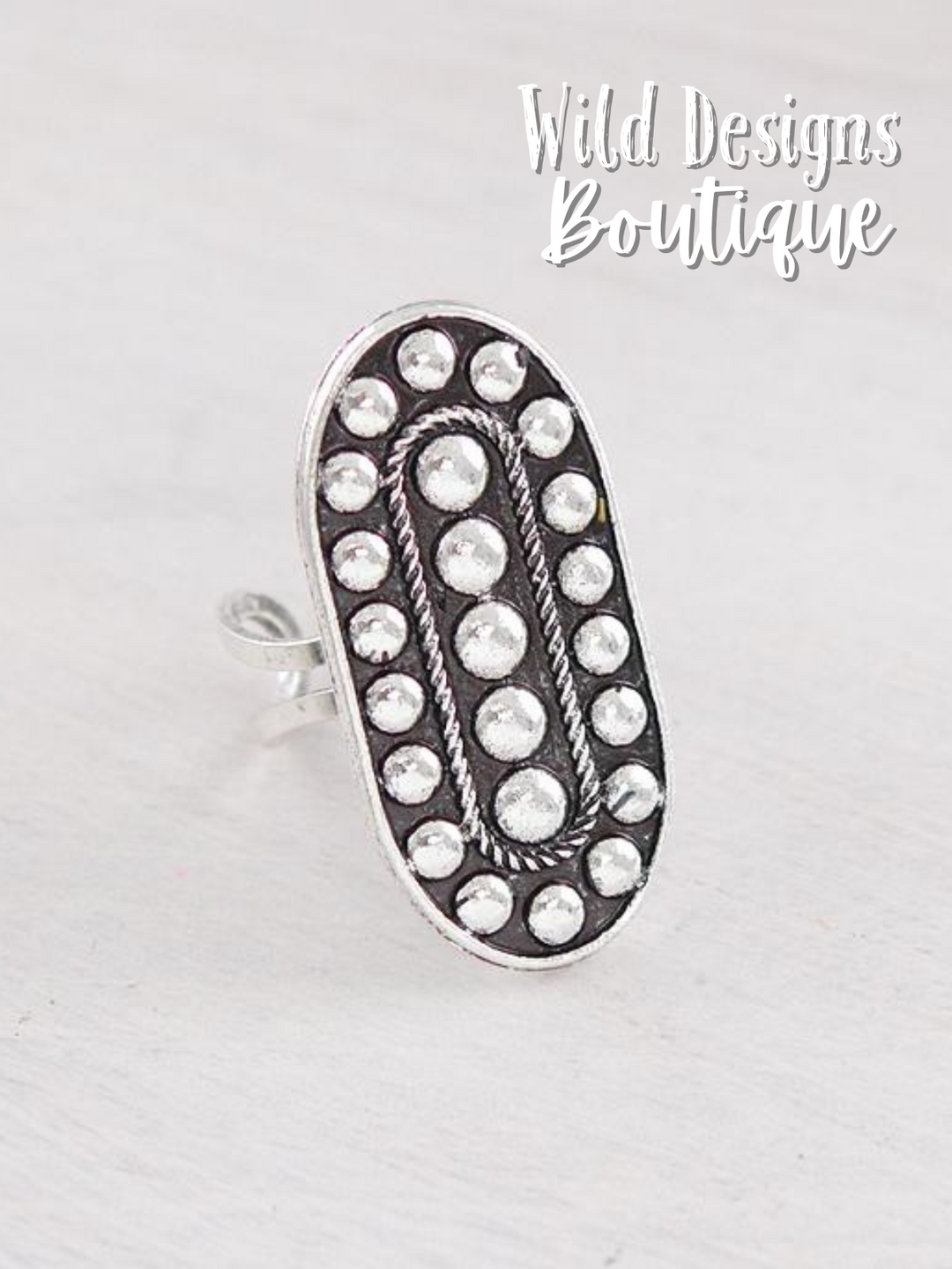 Staci Bubble Oval Cuff Ring