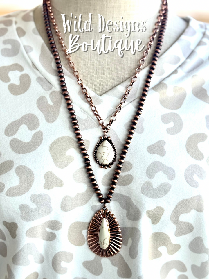 Sunrise Layered Necklace Ivory