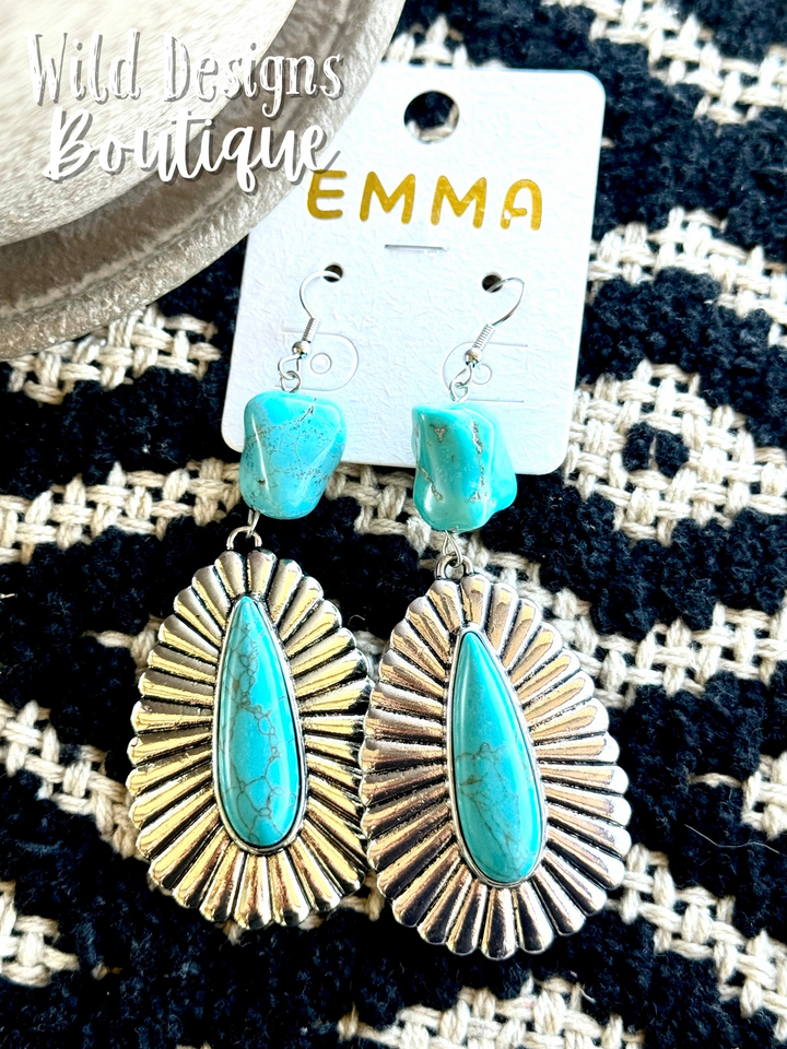 Sunrise Earrings Turquoise