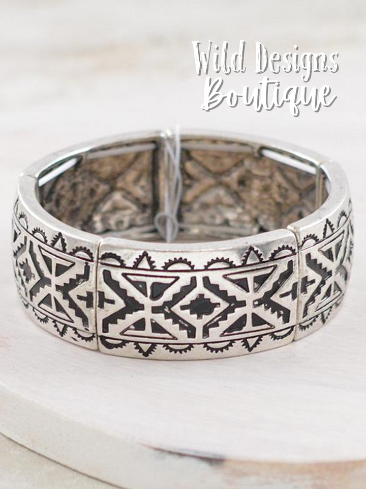 Libby Aztec Stretch Bracelet
