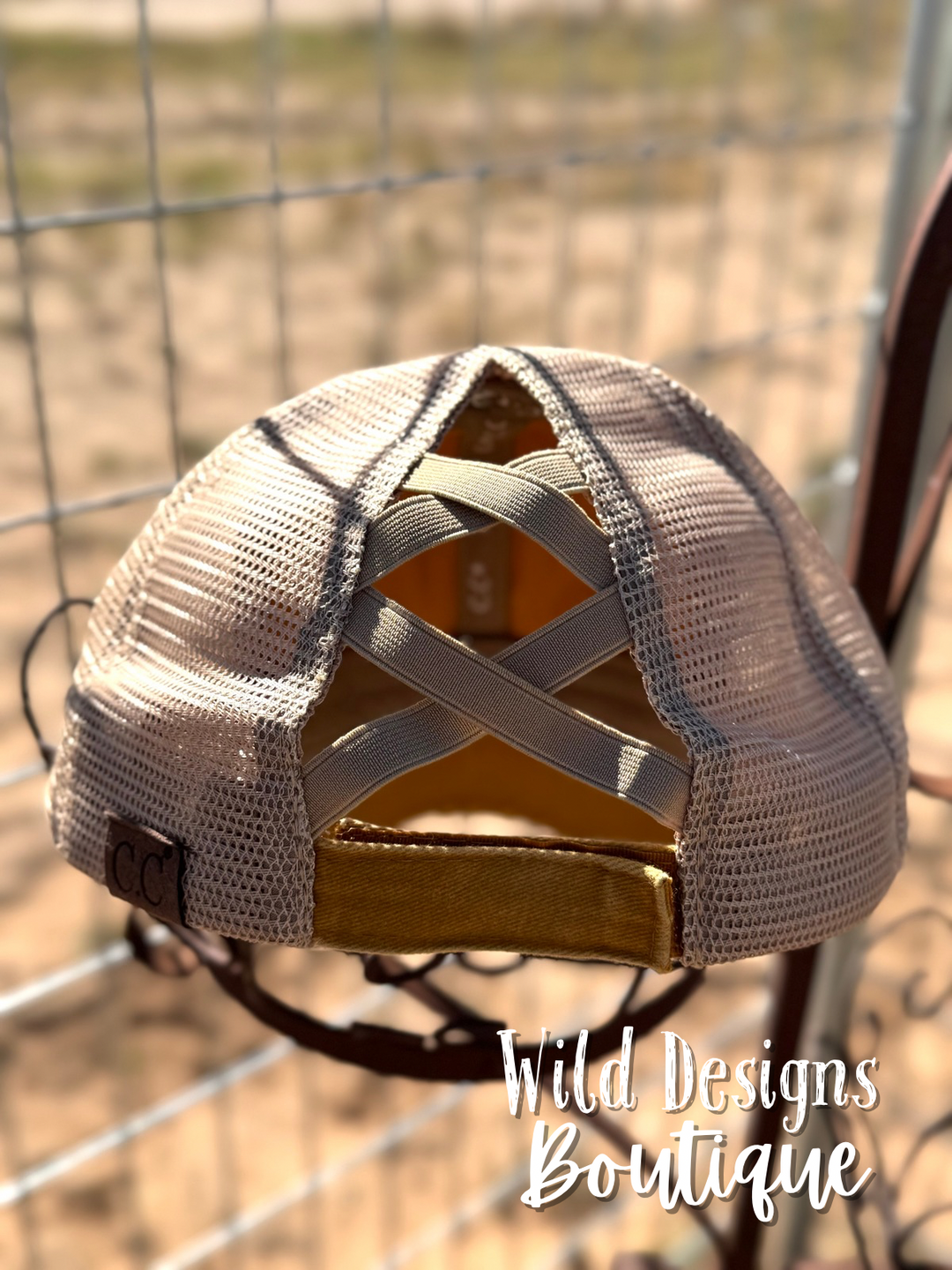 Raisin' Hell Frayed Patch Camo/Beige Hat