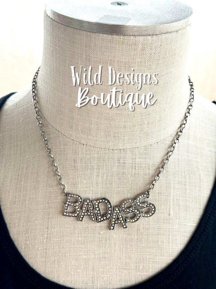 Mia Bad Ass Letter Necklace AB