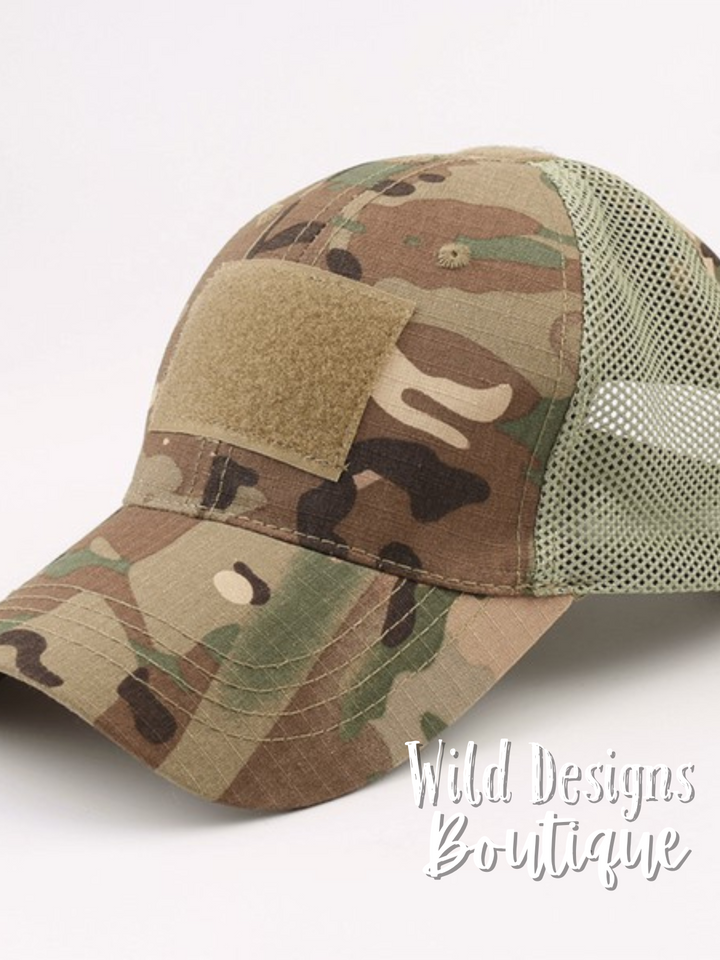 Tactical Operator Patch Cap Light Camo
