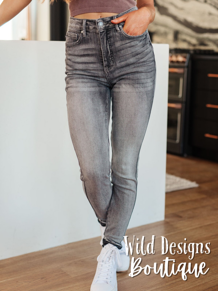 Tummy Control Grey Skinny Jeans JB 88792