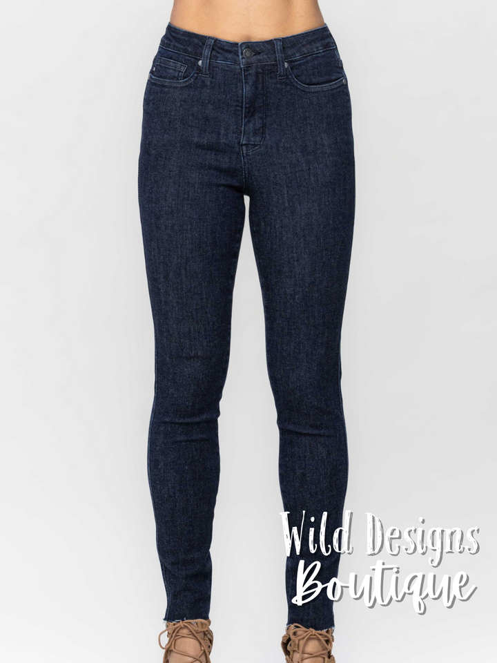 Control Top Raw Hem Skinny Jean JB88703 READ DESCRIPTION!