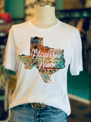 Bless Your Heart TX Graphic Tee