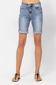 Cuffed Bermuda Shorts 15226 50% OFF