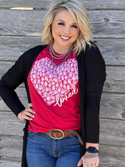 Loved Leopard Heart Tee