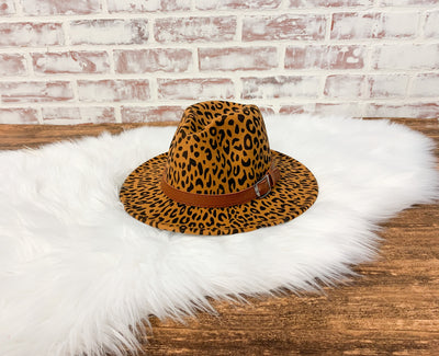 Rancher Felt Hat Leopard Khaki 40% OFF