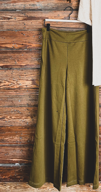 Cowboy Comfort Wide Leg Pants Agave