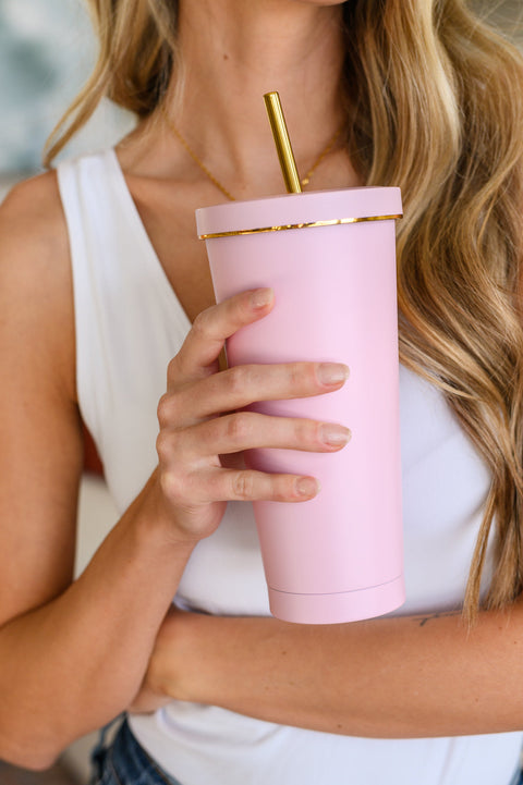 ONLINE ONLY Total Eclipse Tumbler In Baby Pink