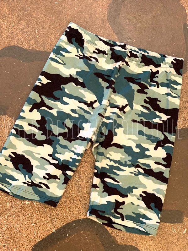 Biker Shorts Camo Print