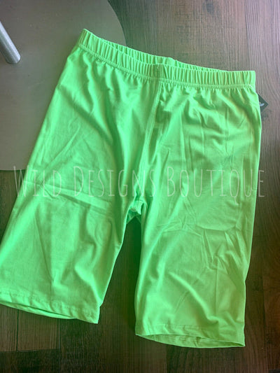 Biker Shorts Neon Green SUPER CLEARANCE!!